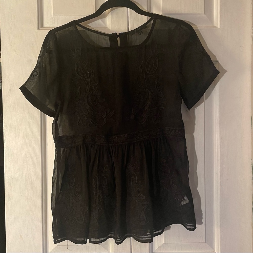 Arynk embroidered silk blouse